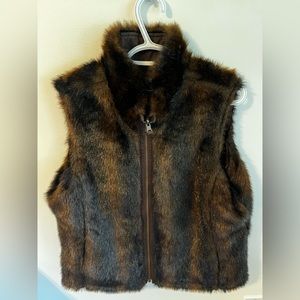 Vintage Reversible Faux Fur Vest